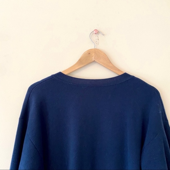 Anthropologie Moth Embellished Jewel Sweater Blue petite small - Picture 10 of 12